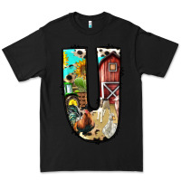 Black farm life alphabet lowercase letters u Premium Tee - BundleAndBundleShop