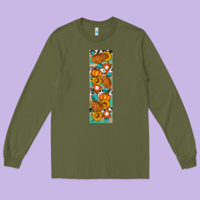 Fall Pie Long Sleeve Tee Designed By Artiststas