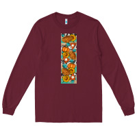 Burgundy Fall Pie Long Sleeve Tee - Artiststas