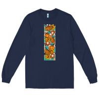 Navy Fall Pie Long Sleeve Tee - Artiststas