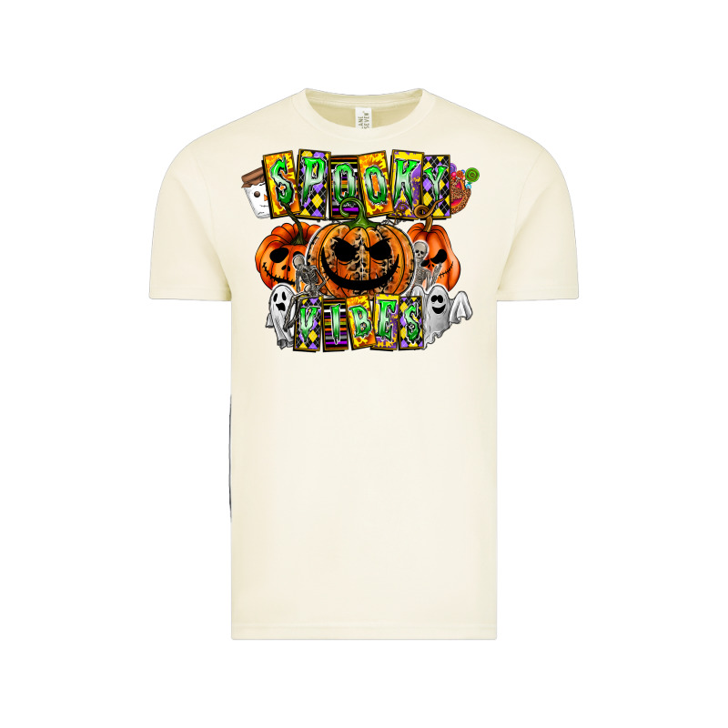 Spooky Vibes Vintage Tee by CowhideDigitalArt | Teevron