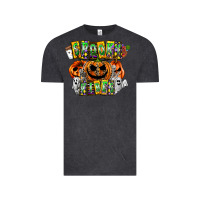 Vintage Black Spooky Vibes Vintage Tee - CowhideDigitalArt