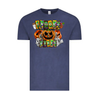 Vintage Denim Spooky Vibes Vintage Tee - CowhideDigitalArt