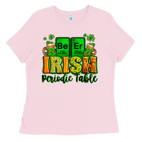 Bubblegum Pink Beer Irish Periodic table St. Patrick's Ladies Tee - LillyAllenDesigns