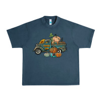 Midnight Navy western pumpkin farm truck Urban Heavy Tee - RanaPortraitStore