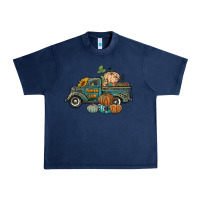 Navy western pumpkin farm truck Urban Heavy Tee - RanaPortraitStore