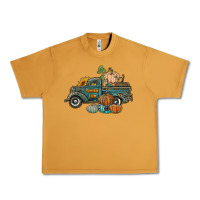 Western Pumpkin Farm Truck Urban Heavy Tee | Teevron