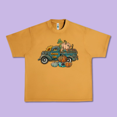 Western Pumpkin Farm Truck Urban Heavy Tee Designed By Ranaportraitstore