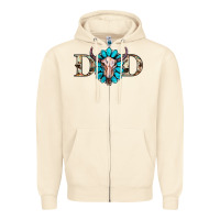Sandshell western dad with gemstone and skull Zipper Hoodie - RanaPortraitStore