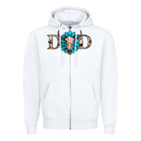 White western dad with gemstone and skull Zipper Hoodie - RanaPortraitStore