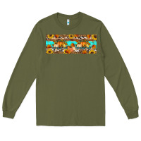 Army Green Fall Sweet Fall Long Sleeve Tee - Artiststas