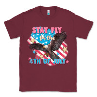 Burgundy Stay fly for the 4th of July Classic Tee - FaDigitalArtStudio
