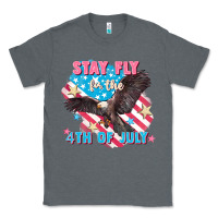Charcoal Heather Stay fly for the 4th of July Classic Tee - FaDigitalArtStudio