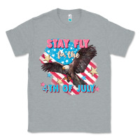 Heather Grey Stay fly for the 4th of July Classic Tee - FaDigitalArtStudio