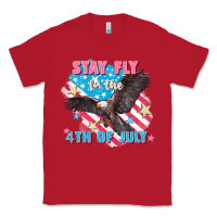 Red Stay fly for the 4th of July Classic Tee - FaDigitalArtStudio