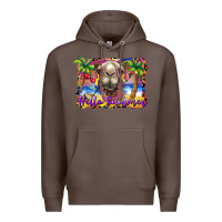 Coffee hello summer camel at the beach Premium Hoodie - BarkalooDesign