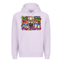 Lilac hello summer camel at the beach Premium Hoodie - BarkalooDesign