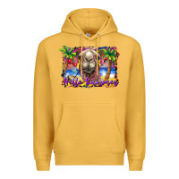Mustard hello summer camel at the beach Premium Hoodie - BarkalooDesign