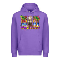 Purple hello summer camel at the beach Premium Hoodie - BarkalooDesign