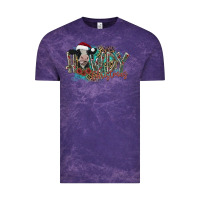 Cloud Purple howdy christmas Vintage Tee - CowhideDigitalArt