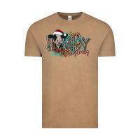 Vintage Coffee howdy christmas Vintage Tee - CowhideDigitalArt