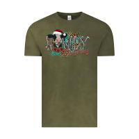 Vintage Olive howdy christmas Vintage Tee - CowhideDigitalArt
