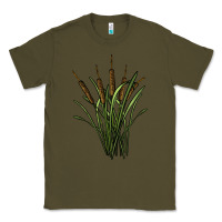Army Green reeds Classic Tee - BarkalooDesign