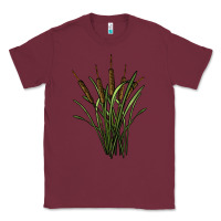 Burgundy reeds Classic Tee - BarkalooDesign