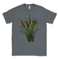 Charcoal Heather reeds Classic Tee - BarkalooDesign