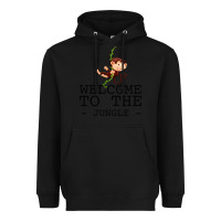 Black Welcome To The Jungle Heavyweight Hoodie - Bettercallsaul