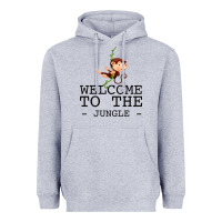 Heather Grey Welcome To The Jungle Heavyweight Hoodie - Bettercallsaul