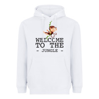 White Welcome To The Jungle Heavyweight Hoodie - Bettercallsaul