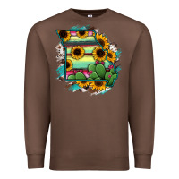 Chestnut Missouri Map Sunflower Cactus Serape Premium Sweatshirt - RanaPortraitStore