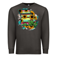 Smoke Missouri Map Sunflower Cactus Serape Premium Sweatshirt - RanaPortraitStore