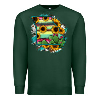 Sports Green Missouri Map Sunflower Cactus Serape Premium Sweatshirt - RanaPortraitStore