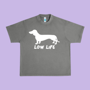 Doxie Low Life Urban Heavy Tee Designed By Artisfamous