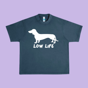 Doxie Low Life Urban Heavy Tee Designed By Artisfamous