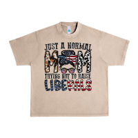 French Oak just a regular mom trying not to raise liberals Urban Heavy Tee - CowhideDigitalArt
