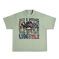 Oil Green just a regular mom trying not to raise liberals Urban Heavy Tee - CowhideDigitalArt