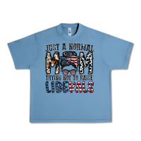 Pebble Blue just a regular mom trying not to raise liberals Urban Heavy Tee - CowhideDigitalArt