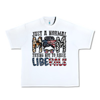White just a regular mom trying not to raise liberals Urban Heavy Tee - CowhideDigitalArt