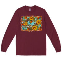 Burgundy Fall Long Sleeve Tee - Artiststas