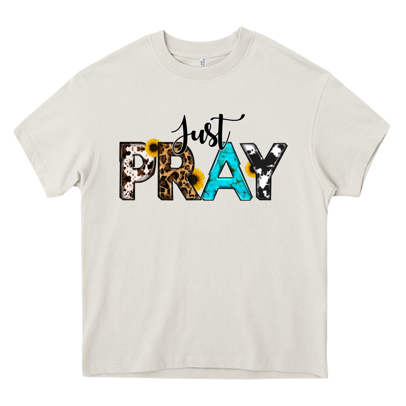 Just Pray Heavy Core Tee by RanaPortraitStore | Teevron