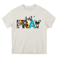 Cream Just Pray Heavy Core Tee - RanaPortraitStore