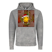 Cloud Rock Christmas smiley face Vintage Hoodie - BarkalooDesign