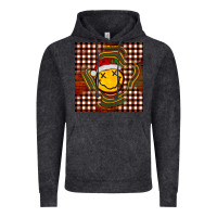 Vintage Black Christmas smiley face Vintage Hoodie - BarkalooDesign