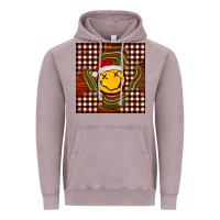 Vintage Zinc Christmas smiley face Vintage Hoodie - BarkalooDesign