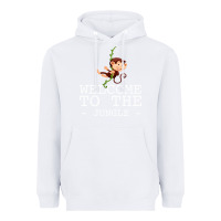 White Welcome To The Jungle Heavyweight Hoodie - Bettercallsaul