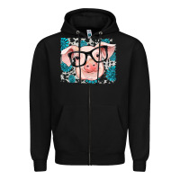 Black gemstone and cowhide pig Zipper Hoodie - RanaPortraitStore