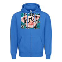 True Royal gemstone and cowhide pig Zipper Hoodie - RanaPortraitStore